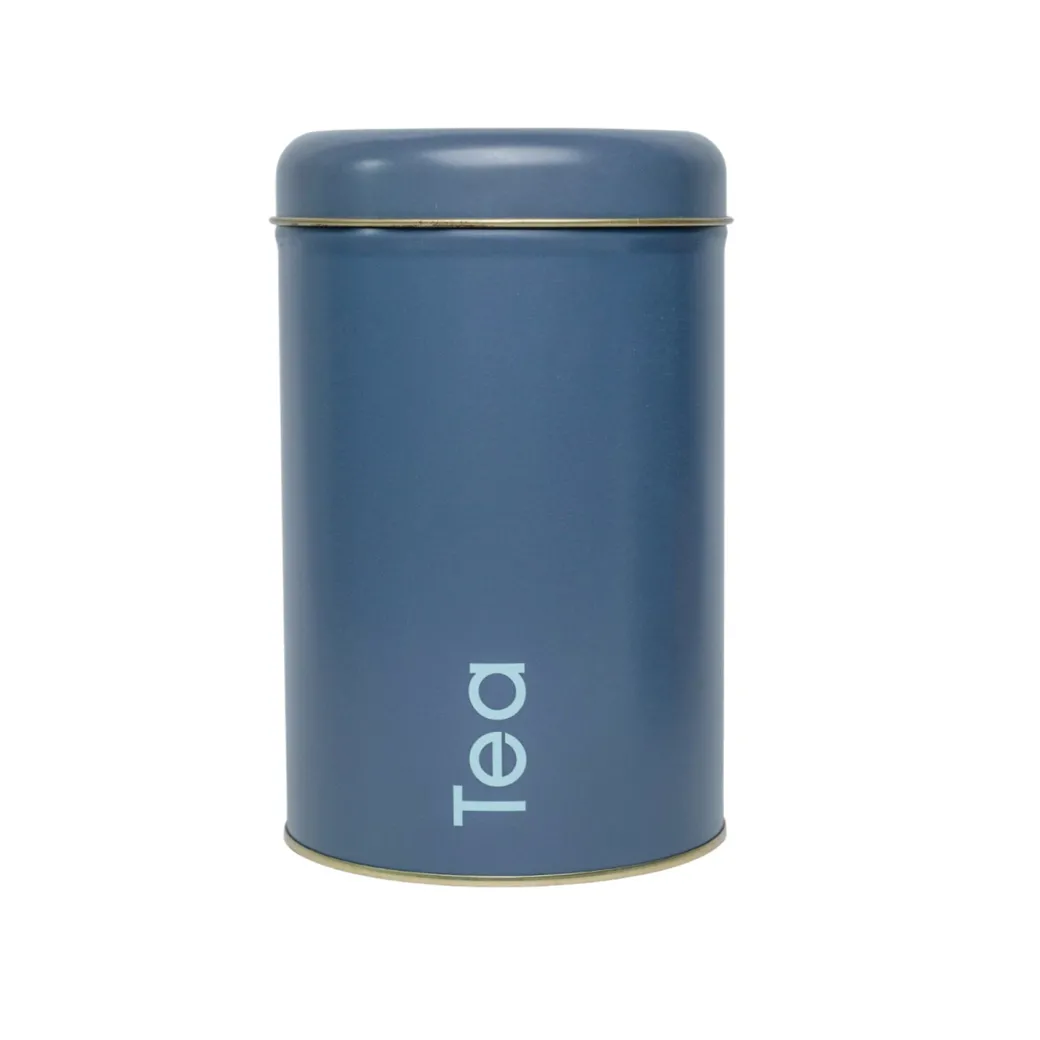 Coffee, Tea & Sugar - Metal Jar Set Of 3, Grey Color, 1450Ml