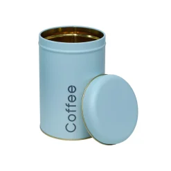 Coffee, Tea & Sugar - Metal Jar Set Of 3, Turquoise Color, 1450Ml