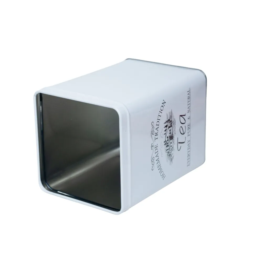 Coffee, Tea & Sugar - Metal Jar Set Of 3, Square & 1600Ml,