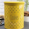 Cookies Jar With Lid - (Yellow, 1700mL)