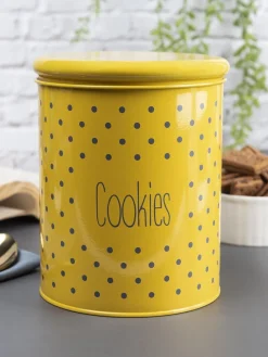 Cookies Jar With Lid - (Yellow, 1700mL)