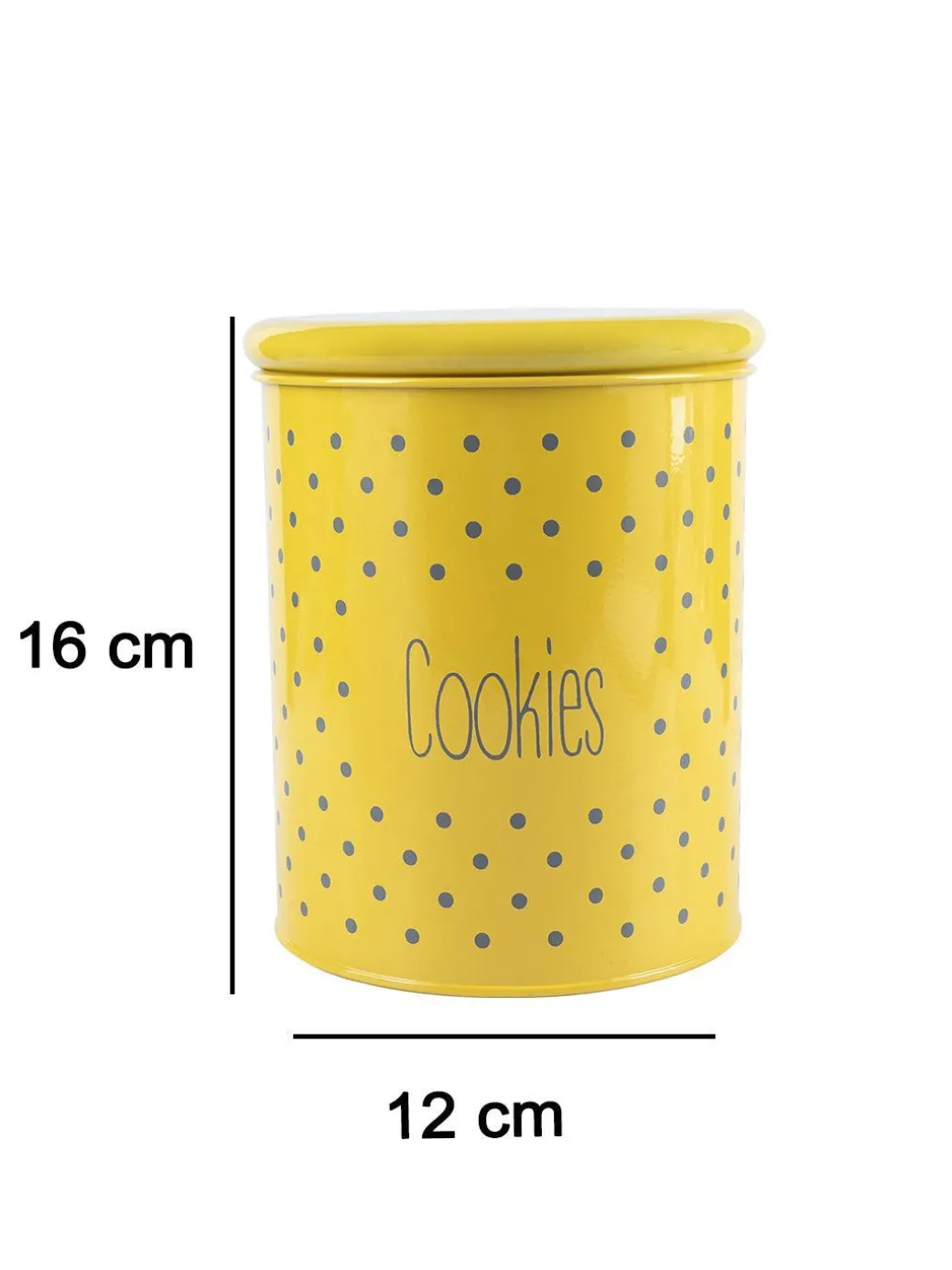 Cookies Jar With Lid - (Yellow, 1700mL)
