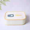 Cream Rectangle Lunch Box - 580 ML