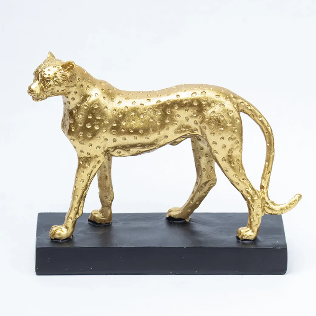 Decorative Cheetah Statue Home & Office Décor 16CM