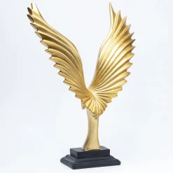 Decorative Golden Wings Statue Home & Office Décor 21CM