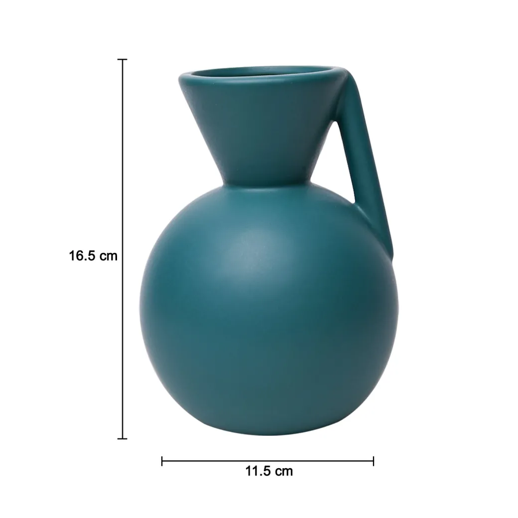 Deep Sea Green Decorative Vase