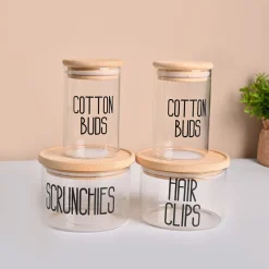Donati Bathroom Storage Jars with Lid - Set Of 4
