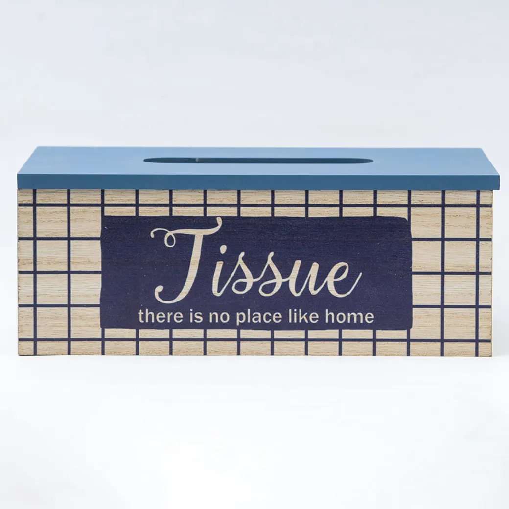 Exquisite Blue Tissue Holder Box For Home