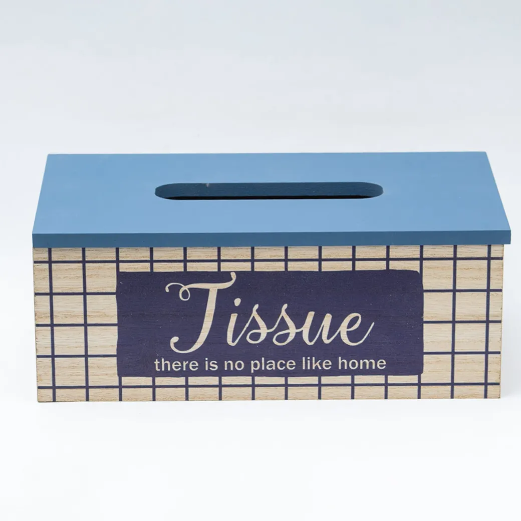 Exquisite Blue Tissue Holder Box For Home