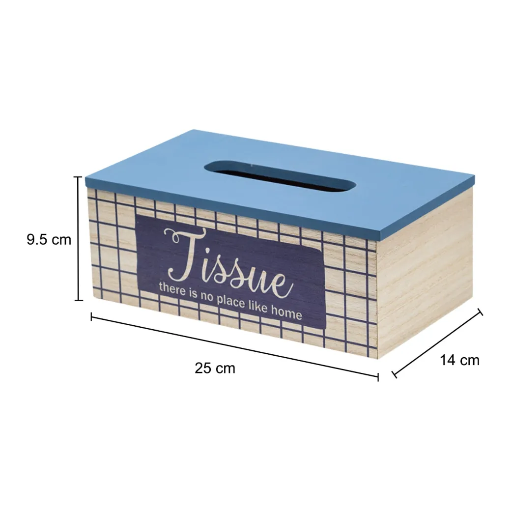 Exquisite Blue Tissue Holder Box For Home