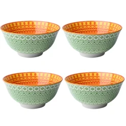 Floral Bowl Set Of 4 (280Ml)