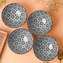 Floral Bowl Set Of 4 (280Ml)