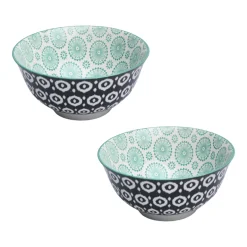 Floral Bowl Set Of 2 (650Ml)