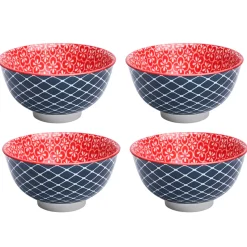 Floral Bowl Set Of 4 (280Ml)