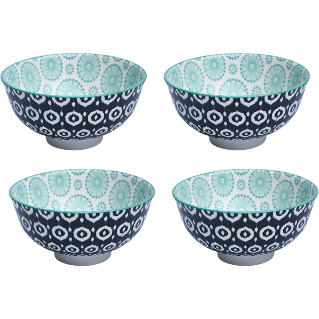 Floral Bowl Set Of 4 (280Ml)