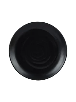 Full Plate (Black Matte Spiral) Set Of 6