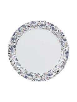 Full Plate Set Of 6, White & Blue