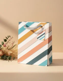 Gift Bag, Abstract Art Print, Paper Bag, Small, Multicolor, Paper, Set of 3