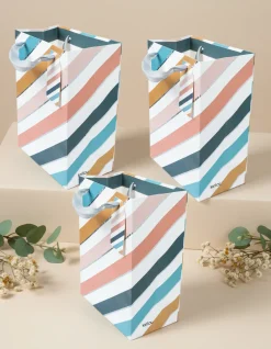 Gift Bag, Abstract Art Print, Paper Bag, Small, Multicolor, Paper, Set of 3