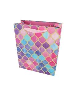 Gift Bag, Clover Print, Small, Paper Bag, Multicolor, Paper, Set of 3
