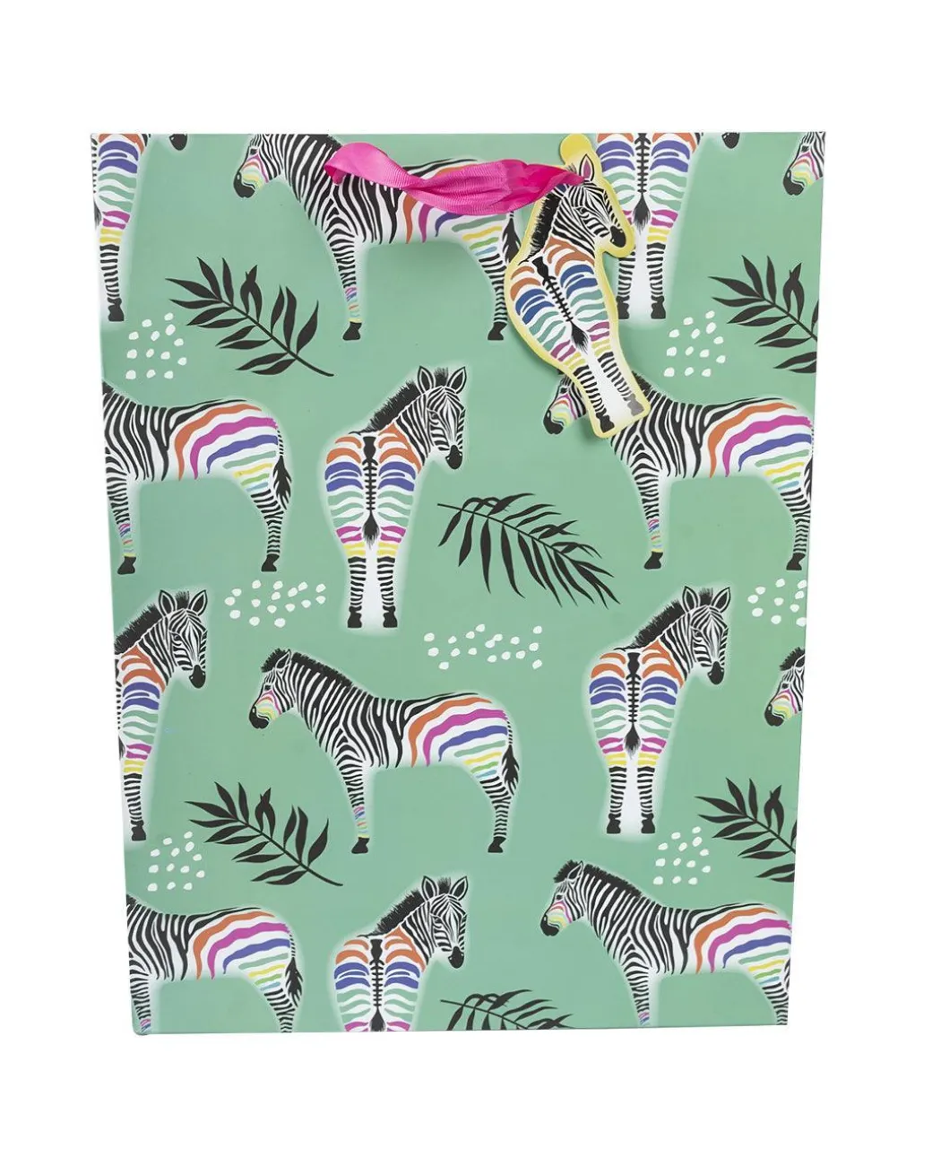 Gift Bag, Zebra Print, Paper Bag, Small, Multicolor, Paper, Set of 3