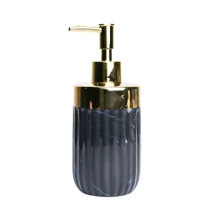 Golden + Ribbed Soap Dispenser