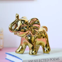 Golden Elephant Statue