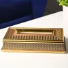 Golden Glow Tissue Box - Rectangle Shape