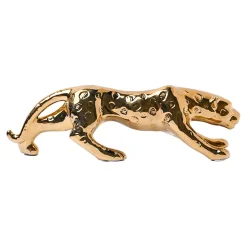Golden Leopard Statue Figurine