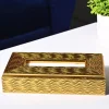 Golden Radiance Tissue Box - Rectangle Shape