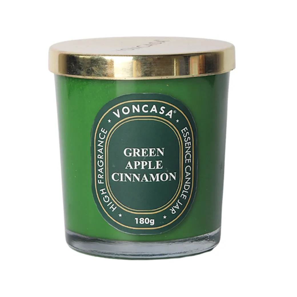 Green Apple Cinnamon Candle