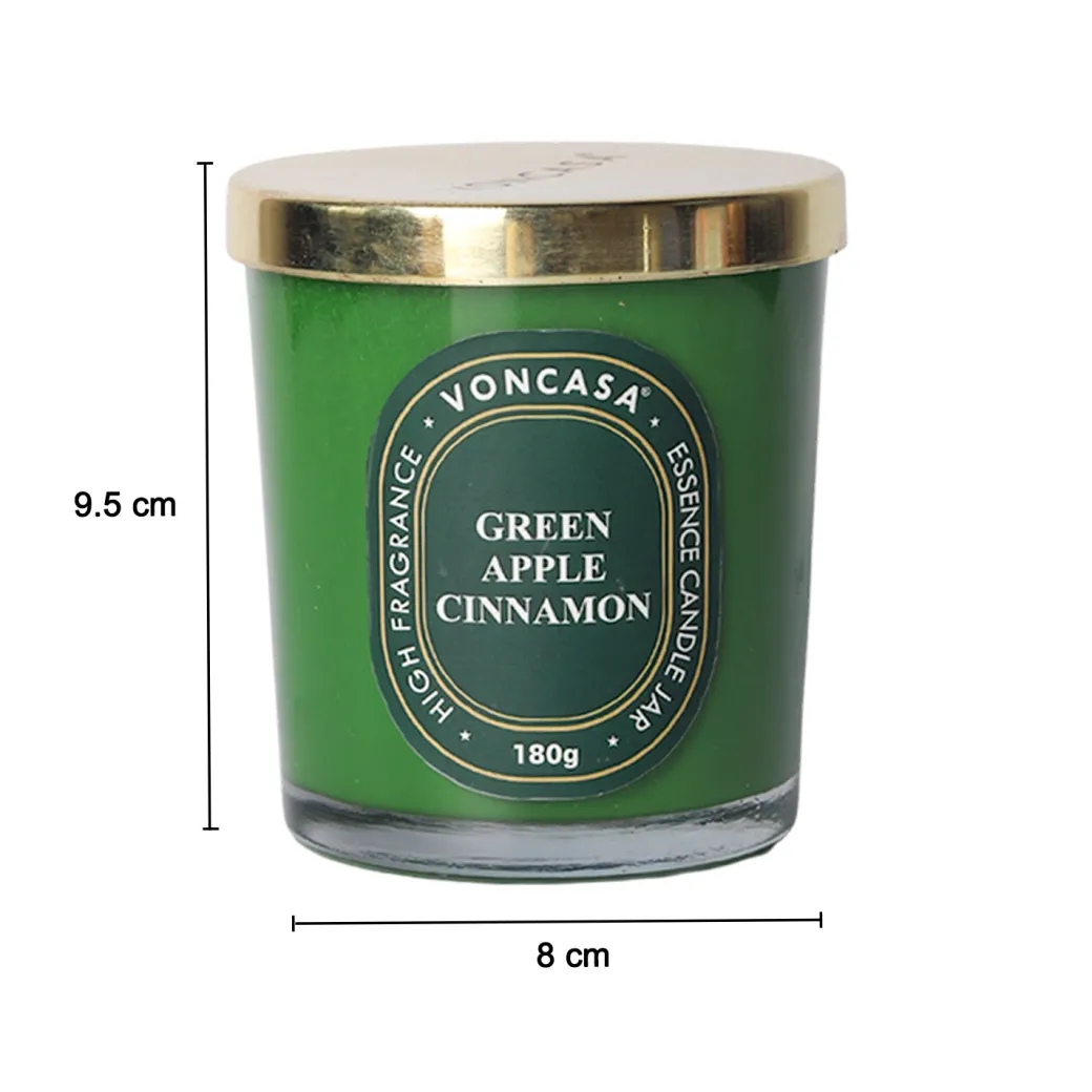 Green Apple Cinnamon Candle