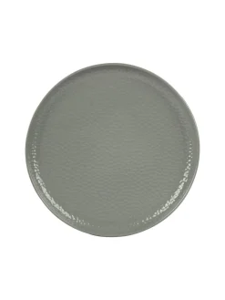 Grey Melamine Round Quarter Plate – Set of 6