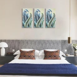 Hand Painted Big Leaf Oil Painting on Canvas - Market99