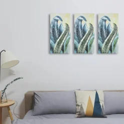 Hand Painted Big Leaf Oil Painting on Canvas - Market99