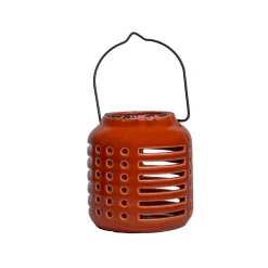 Hanging Tealight Candle Holder - Orange