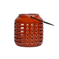 Hanging Tealight Candle Holder - Orange