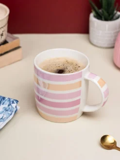 Horizontal Stripes Coffee Mug - 350mL, Multi
