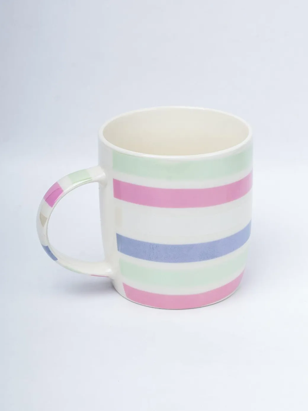 Horizontal Stripes Pattern Coffee Mug - 350mL, Multi