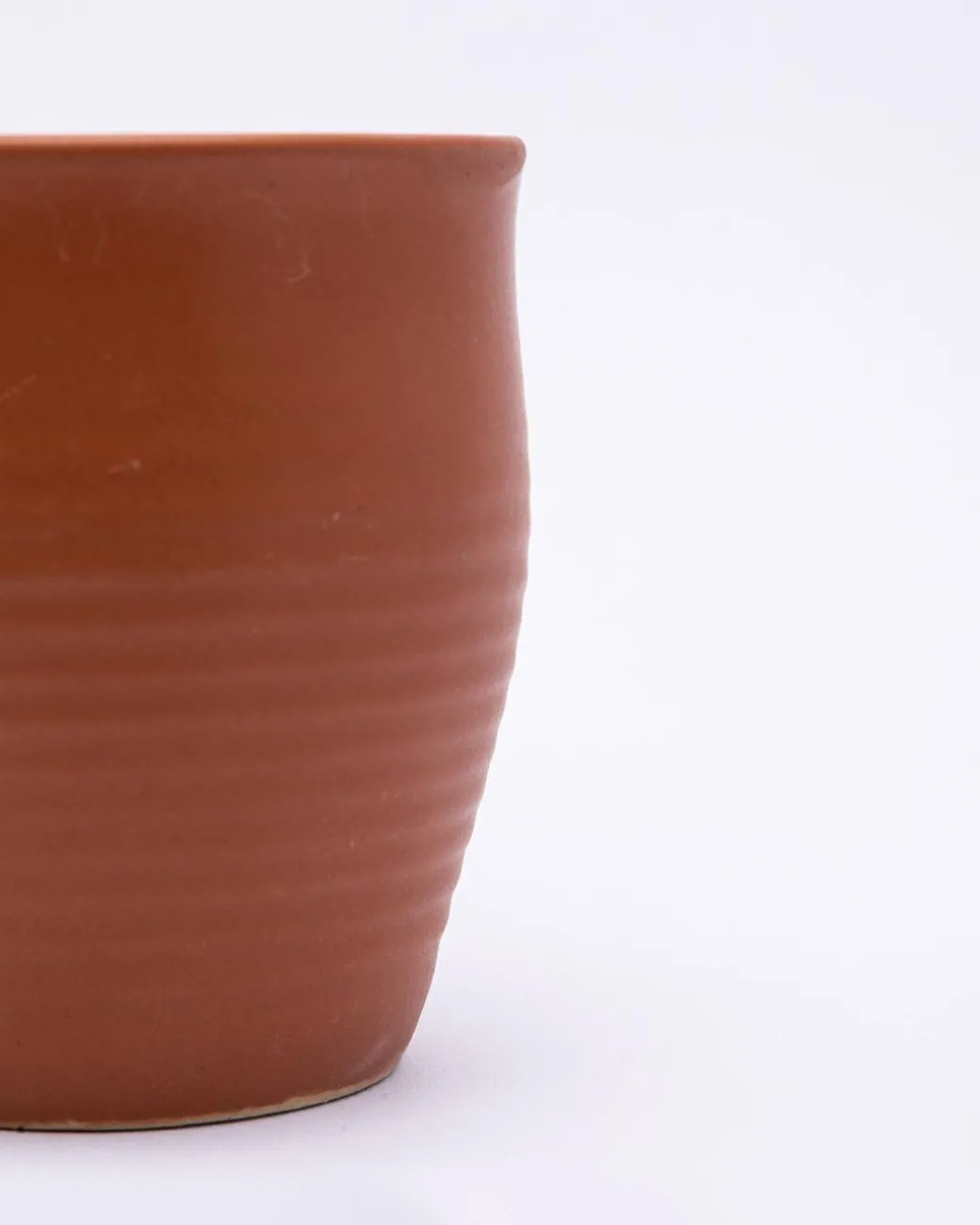 Kulhads, Handmade Indian Traditional Style Kulhad, In-Ring Design, Terracotta Colour, Ceramic, Set of 6, 130 mL