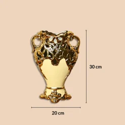 Large Rococo Ceramic Floor Vase