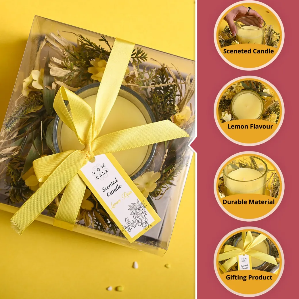 Lemon Rain Big Fragrance Candle