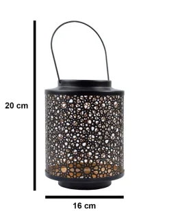 Lighting Home Decoration Hanging Candle Holder, Black, Iron