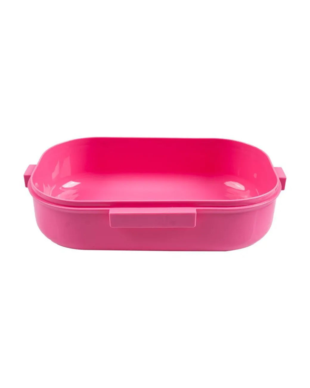 Lunch Box, Floral Print, Pink, Plastic