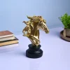 Majestic Horse Decor Object - Golden & Black Elegance