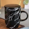 Marble Ceramic Mugs With Lid (350 mL)