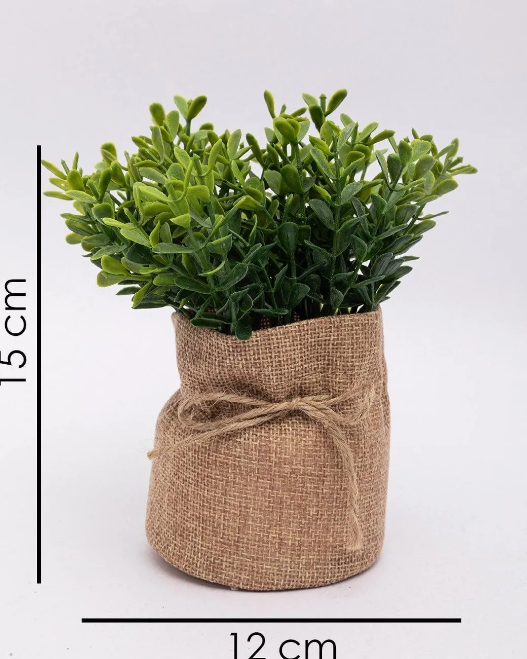 Market99 Artificial Flower with Pot, Green, Plastic