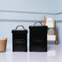 Market99 Black Chai + Chini Jar Set