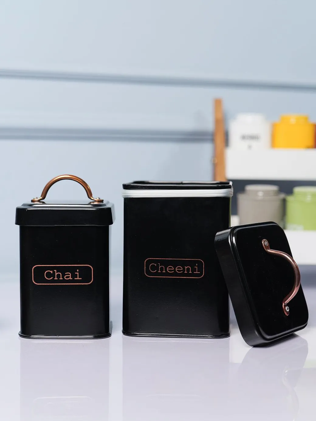 Market99 Black Chai + Chini Jar Set