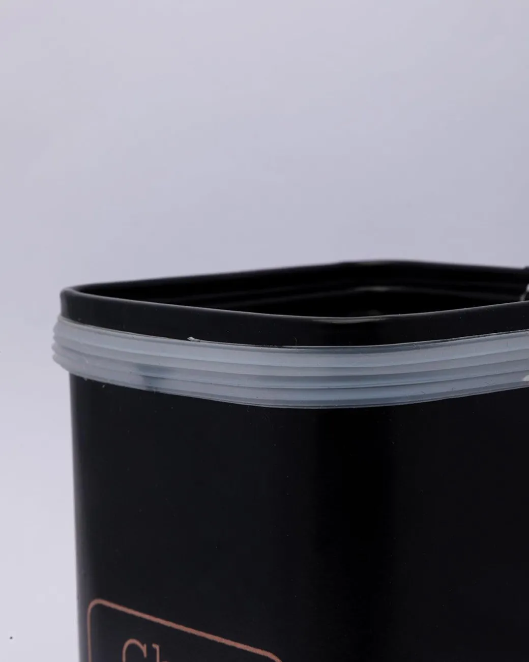 Market99 Chai Jar, Kitchen Decorative, Countertop Metal Storage Jar, Black, Mild Steel | (1 Litre)